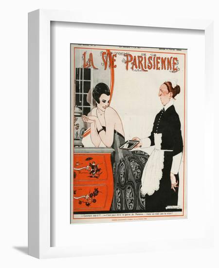 La Vie Parisienne, Rene Vincent, 1922, France-null-Framed Giclee Print