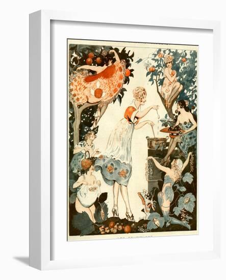 La Vie Parisienne, Vald'es, 1919, France-null-Framed Giclee Print