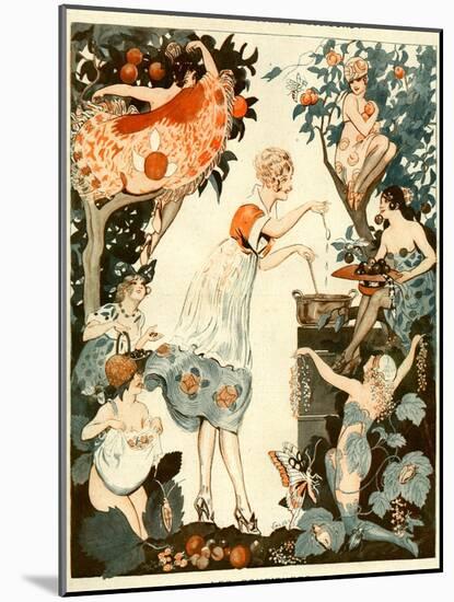 La Vie Parisienne, Vald'es, 1919, France-null-Mounted Giclee Print