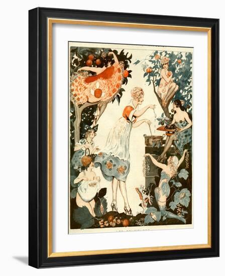 La Vie Parisienne, Vald'es, 1919, France-null-Framed Giclee Print