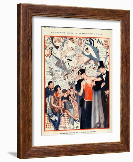 La Vie Parisienne, Vald'es, 1924, France-null-Framed Giclee Print