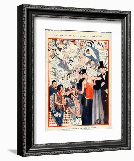 La Vie Parisienne, Vald'es, 1924, France-null-Framed Giclee Print