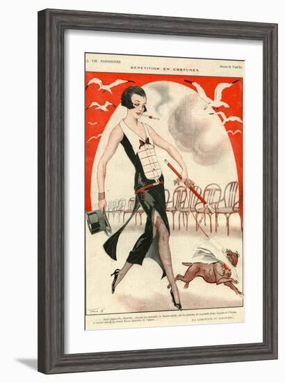 La Vie Parisienne, Vald'es, France-null-Framed Giclee Print