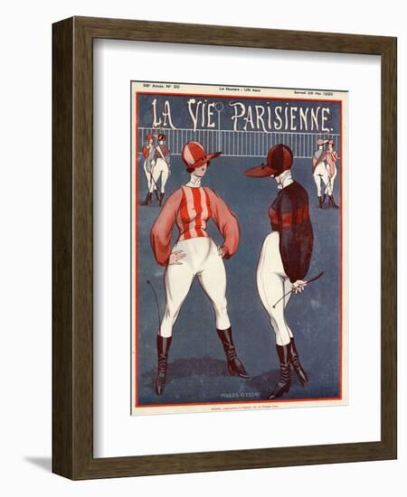 La vie Parisienne, Vallee, 1920, France-null-Framed Giclee Print