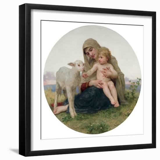 La Vierge a L'Agneau, 1903-William Adolphe Bouguereau-Framed Giclee Print