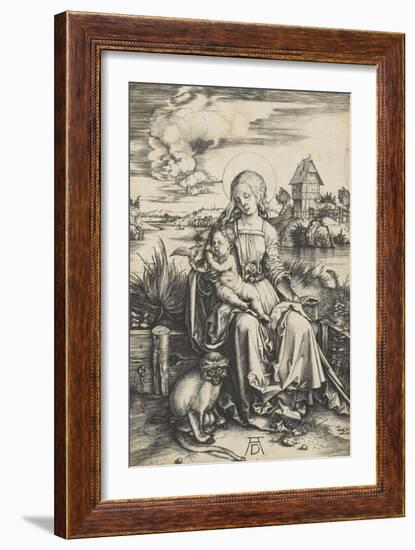 La Vierge à l'Enfant au macaque-Albrecht Dürer-Framed Giclee Print