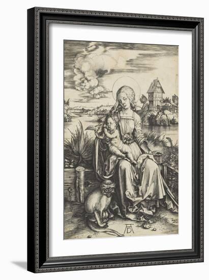 La Vierge à l'Enfant au macaque-Albrecht Dürer-Framed Giclee Print