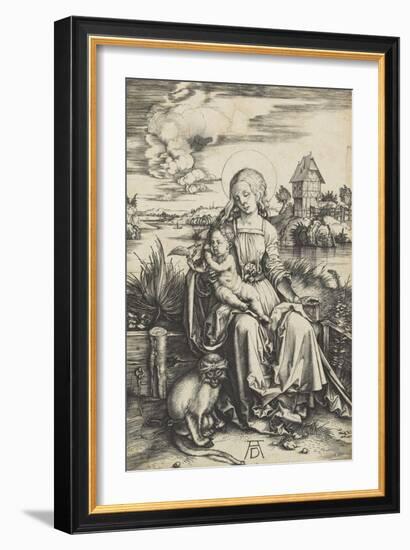 La Vierge à l'Enfant au macaque-Albrecht Dürer-Framed Giclee Print