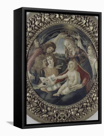 La Vierge à l'enfant et cinq anges (Vierge du Magnificat)-Sandro Botticelli-Framed Premier Image Canvas