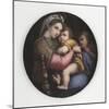 La Vierge à la chaise-Raffaello Sanzio-Mounted Premium Giclee Print