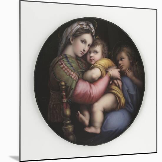 La Vierge à la chaise-Raffaello Sanzio-Mounted Premium Giclee Print