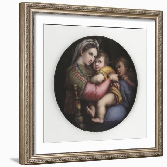 La Vierge à la chaise-Raffaello Sanzio-Framed Giclee Print