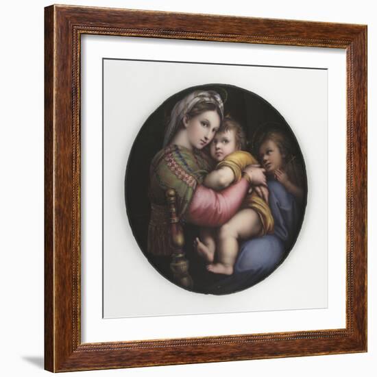 La Vierge à la chaise-Raffaello Sanzio-Framed Giclee Print