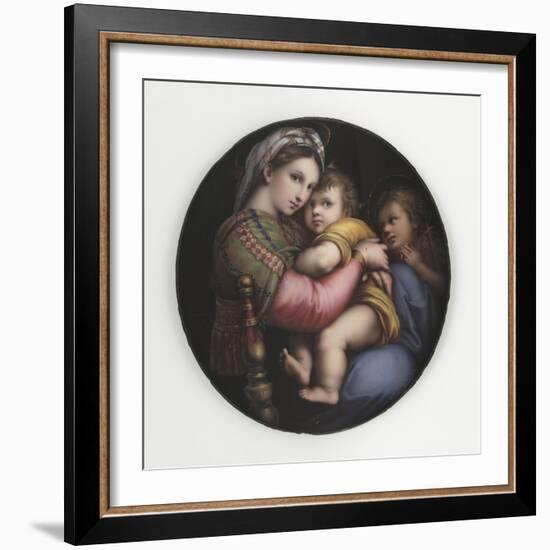 La Vierge à la chaise-Raffaello Sanzio-Framed Giclee Print