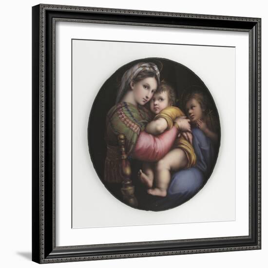 La Vierge à la chaise-Raffaello Sanzio-Framed Giclee Print