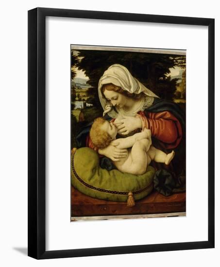 La Vierge au coussin vert-Andrea Solario-Framed Giclee Print