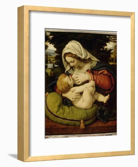 La Vierge au coussin vert-Andrea Solario-Framed Giclee Print