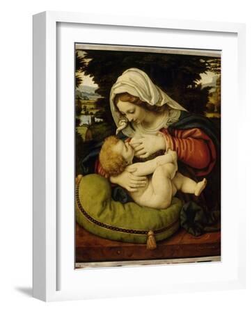 La Vierge au coussin vert' Giclee Print - Andrea Solario | Art.com