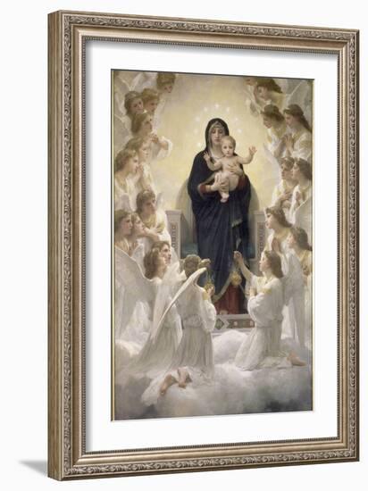 La Vierge aux anges-William Adolphe Bouguereau-Framed Giclee Print