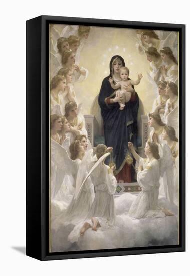 La Vierge aux anges-William Adolphe Bouguereau-Framed Premier Image Canvas