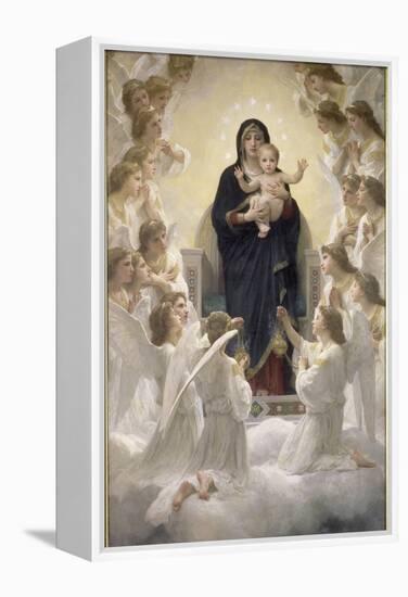 La Vierge aux anges-William Adolphe Bouguereau-Framed Premier Image Canvas