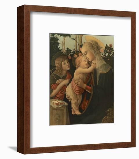 La Vierge avec l'Enfant et St. Jean-Sandro Botticelli-Framed Premium Giclee Print