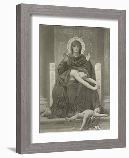 La Vierge Consolatrice-William Adolphe Bouguereau-Framed Giclee Print