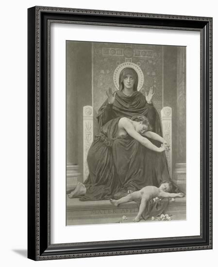 La Vierge Consolatrice-William Adolphe Bouguereau-Framed Giclee Print