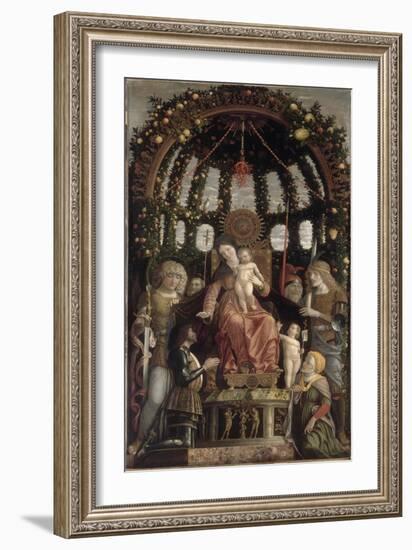 La Vierge et l'Enfant dite Vierge de la Victoire-Andrea Mantegna-Framed Giclee Print