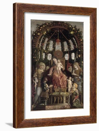 La Vierge et l'Enfant dite Vierge de la Victoire-Andrea Mantegna-Framed Giclee Print