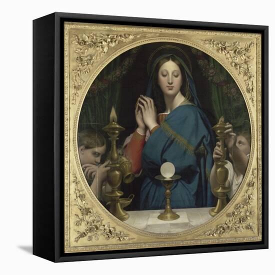 La Vierge ?'Hostie-Jean-Auguste-Dominique Ingres-Framed Premier Image Canvas