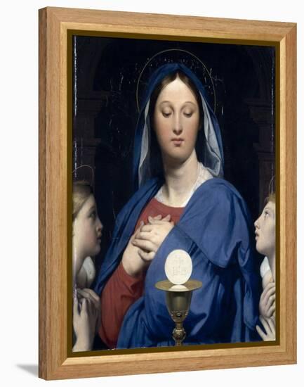 La Vierge ?'Hostie-Jean-Auguste-Dominique Ingres-Framed Premier Image Canvas