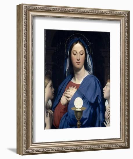 La Vierge ?'Hostie-Jean-Auguste-Dominique Ingres-Framed Giclee Print