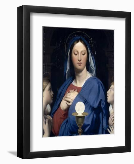 La Vierge ?'Hostie-Jean-Auguste-Dominique Ingres-Framed Giclee Print