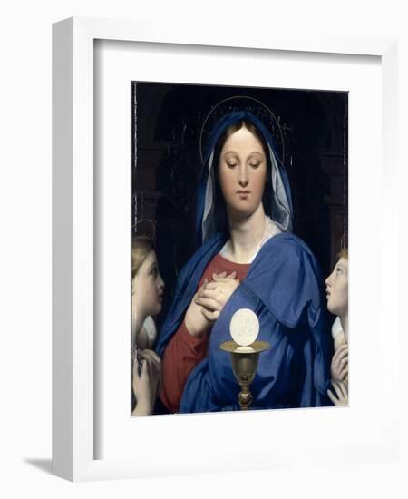 La Vierge ?'Hostie-Jean-Auguste-Dominique Ingres-Framed Giclee Print