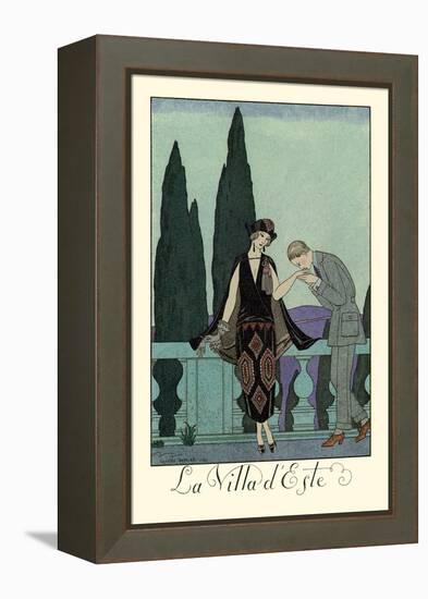 La Villa d'Este-Georges Barbier-Framed Stretched Canvas