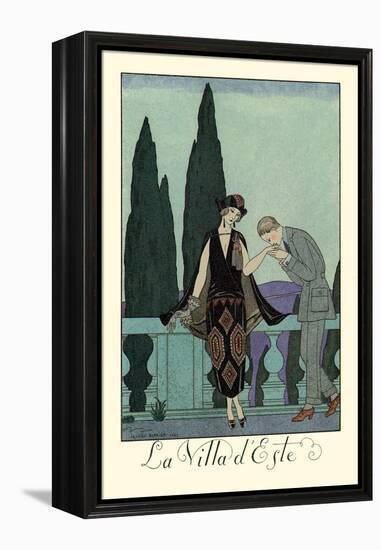 La Villa d'Este-Georges Barbier-Framed Stretched Canvas