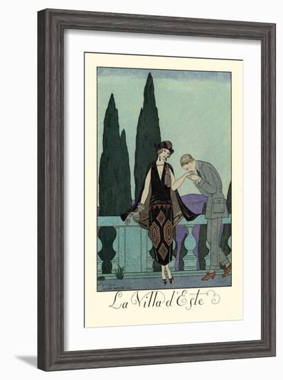 La Villa d'Este-Georges Barbier-Framed Art Print