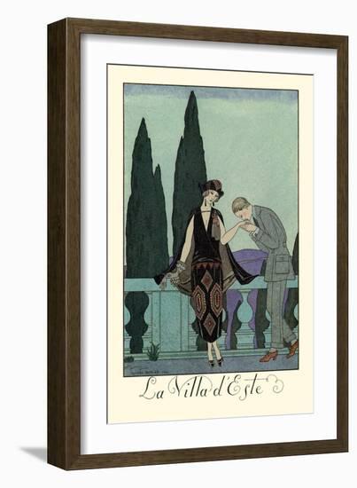 La Villa d'Este-Georges Barbier-Framed Art Print