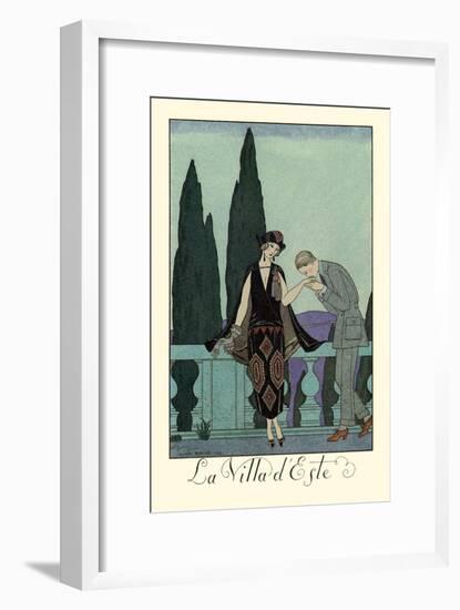 La Villa d'Este-Georges Barbier-Framed Art Print