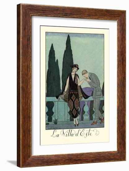 La Villa d'Este-Georges Barbier-Framed Art Print