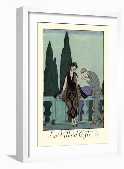 La Villa d'Este-Georges Barbier-Framed Art Print