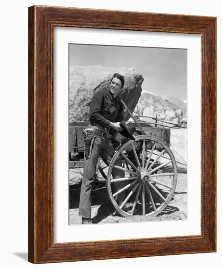 La Ville Abandonnee YELLOW SKY by William Wellman aveGregory Peck, 1948 (b/w photo)-null-Framed Photo