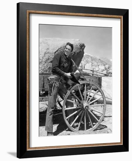 La Ville Abandonnee YELLOW SKY by William Wellman aveGregory Peck, 1948 (b/w photo)-null-Framed Photo