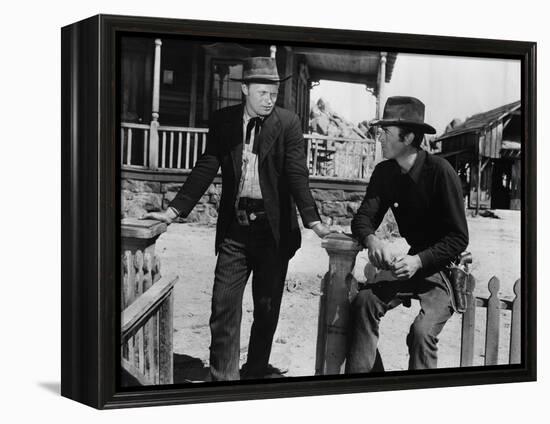La Ville Abandonnee YELLOW SKY by William Wellman with Richard Widmark and Gregory Peck, 1948 (b/w -null-Framed Stretched Canvas