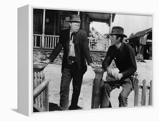 La Ville Abandonnee YELLOW SKY by William Wellman with Richard Widmark and Gregory Peck, 1948 (b/w -null-Framed Stretched Canvas