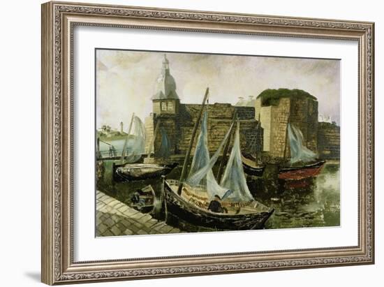 La Ville-Close, Concarneau, Brittany, 1930-Christopher Wood-Framed Giclee Print