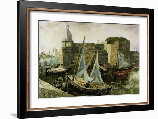 La Ville-Close, Concarneau, Brittany, 1930-Christopher Wood-Framed Giclee Print