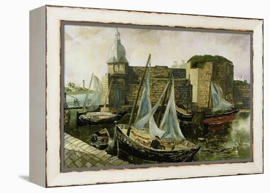 La Ville-Close, Concarneau, Brittany, 1930-Christopher Wood-Framed Premier Image Canvas
