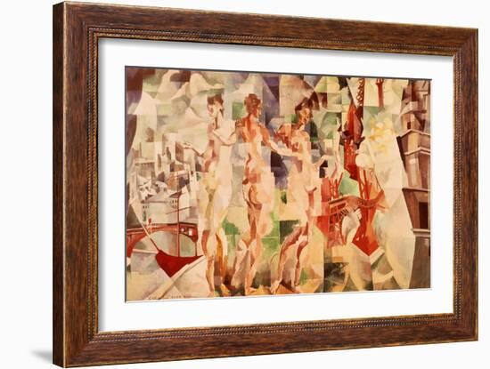 La Ville De Paris (City of Paris, France), 1910-12-Robert Delaunay-Framed Giclee Print